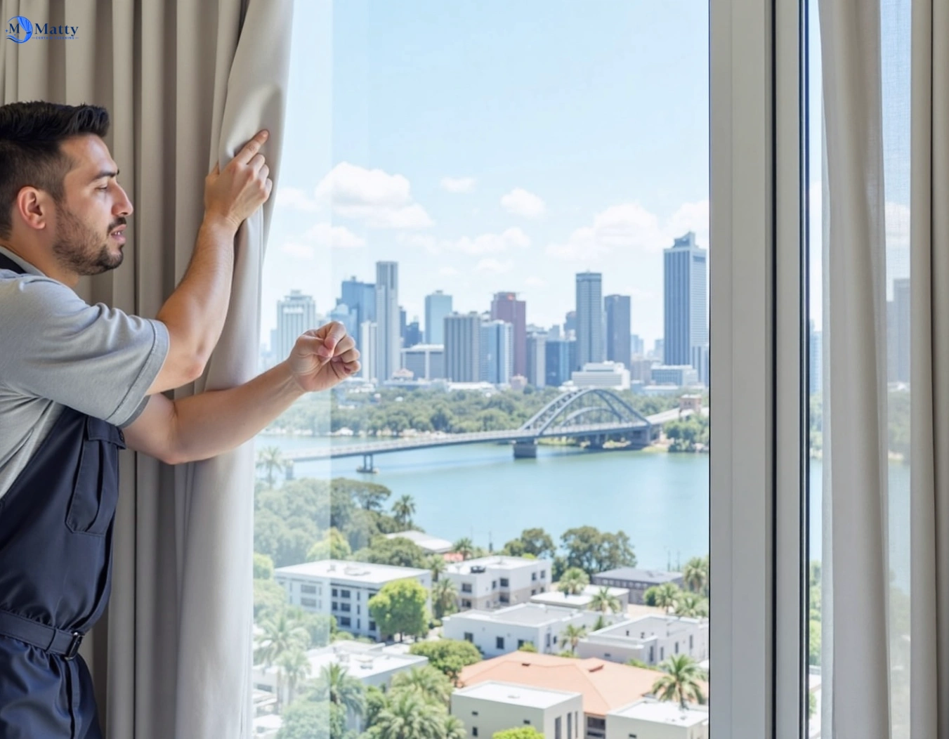 Professional curtain steam cleaning service corrimal-nsw QLD by Matty Curtain Cleaning